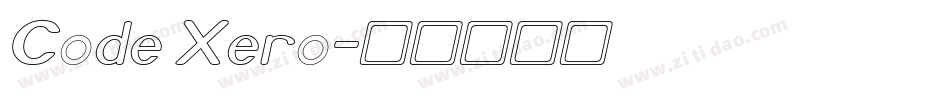 Code Xero字体转换